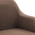 Swen Studio -  Swivel Dining Chairs 6 pcs Brown Fabric (UK/IE/FI/NO only) (6x331501)